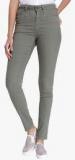 Vero Moda Grey Solid Mid Rise Skinny Fit Jeans women