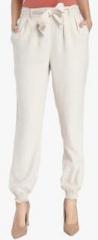 Vero Moda Grey Solid Regular Fit Chinos women