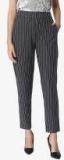 Vero Moda Grey Striped Slim Fit Chinos Women