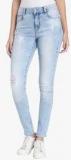 Vero Moda Light Blue Mid Rise Slim Fit Jeans women