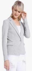 Vero Moda Light Grey Solid Blazer women