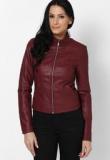 Vero Moda Maroon Full Sleeve Jacket Women