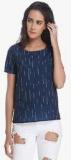 Vero Moda Navy Blue Printed Blouse Women