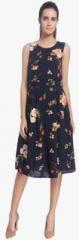 Vero Moda Navy Blue Printed Shift Dress women