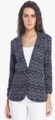 Vero Moda Navy Blue Printed Summer Jacket women