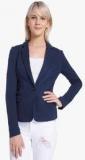 Vero Moda Navy Blue Solid Blazer Women