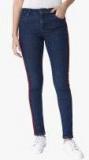 Vero Moda Navy Blue Solid Mid Rise Skinny Fit Jeans women