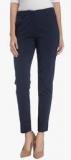 Vero Moda Navy Blue Solid Slim Fit Chinos women