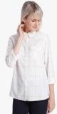 Vero Moda Off White Checked Shirt women