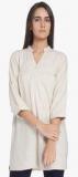 Vero Moda Off White Coloured Solid Tunic women