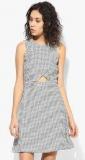 Vero Moda Off White Printed Skater Dress Women