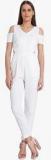 Vero Moda Off White Solid Jumpsuit Women