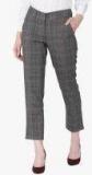 Vero Moda Olive Checked Slim Fit Chinos Women