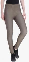 Vero Moda Olive Solid Jeggings women