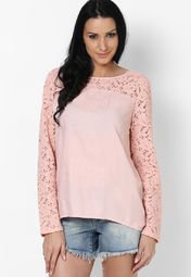 Vero Moda Pink Full Sleeve Top Women