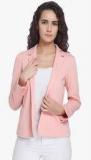 Vero Moda Pink Solid Fitted Blazer Women