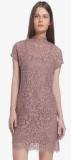 Vero Moda Pink Solid Shift Dress Women