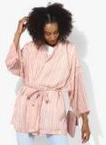 Vero Moda Pink Striped Shrug Women