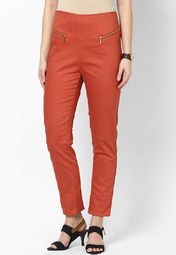 Vero Moda Red Medium Leggings Women