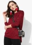 Vero Moda Red Self Design Blouse Women