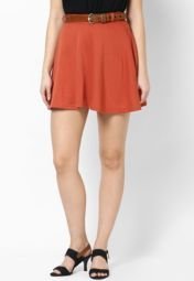 Vero Moda Rust Medium Skirt Women