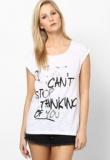 Vero Moda White Cap Sleeve T Shirt Women