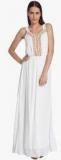 Vero Moda White Coloured Solid Maxi Dress Women