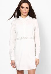 Vero Moda White Full Sleeves Tunic Women