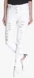 Vero Moda White Mid Rise Slim Jeans women