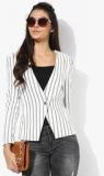 Vero Moda White Striped Fitted Blazer Women