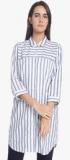 Vero Moda White Striped Shirt Women