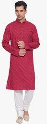 Very Me Pink Printed Kurta Men