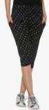 Vimal Black Printed Capri Women