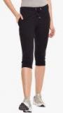 Vimal Jonney Black Solid Capri Women