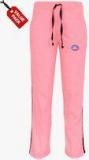 Vimal Jonney Pack Of 2 Peach & White Solid Regular Track Pants Girls