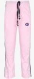 Vimal Jonney Pink Solid Regular Track Pant Girls