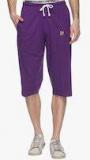 Vimal Jonney Purple Solid 3/4Th Men