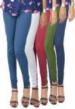 Vimal Multicoloured Solid Leggings Women