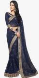 Vishal Navy Blue Embellished Saree Women