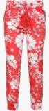 Vitamins Red Printed Track Bottom girls