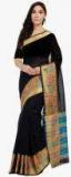 Viva N Diva Black Woven Design Saree Women