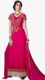 Viva N Diva Magenta Embroidered Dress Material Women