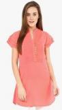 Vvine Peach Solid Tunic women