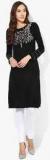 W Black Embroidered Kurta women