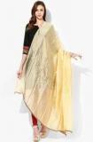 W Golden Solid Dupatta Women