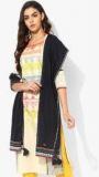 W Navy Blue Solid Dupatta women