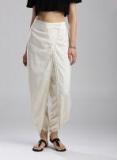 W Off White Solid Salwar Women