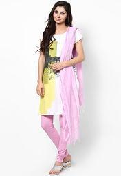 W Purple Solid Dupatta Women