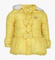 Waves Yellow Winter Jacket Girls