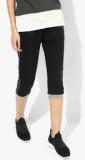 West Vogue By Zivame Black Solid Capri Women